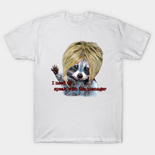 Karen Raccoon (with caption) T-Shirt